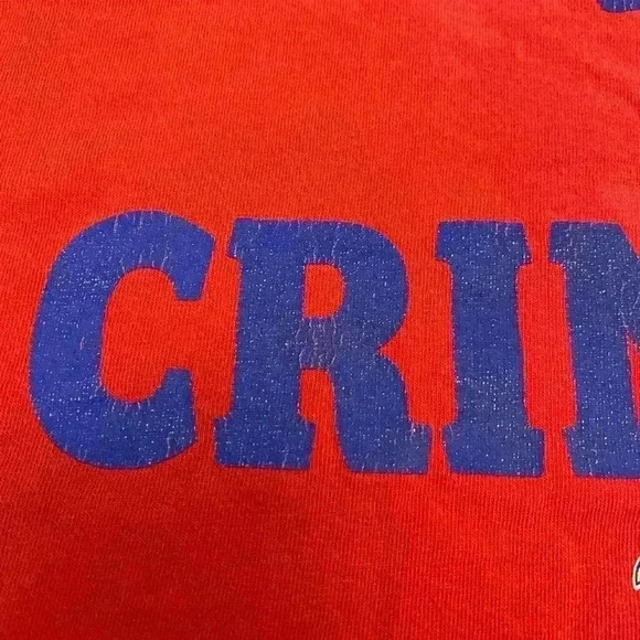 Kansas Jayhawks Nike Crimson&Blue Short Sleeve T Shirt size XXL color Red Flaws - Picture 3 of 7